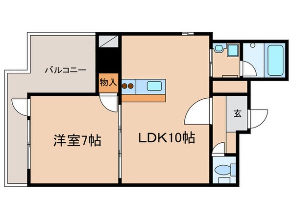 ラディアント　矢場の物件間取画像